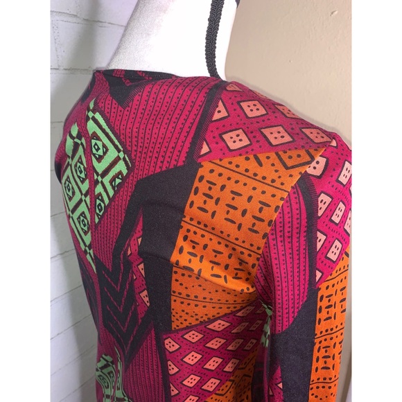 DIANE VON FURSTENBERG DVF Tribal Print Dress 2 - Picture 6 of 9